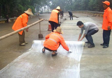 107国道1646公里处换板长沙市公路局养护施工